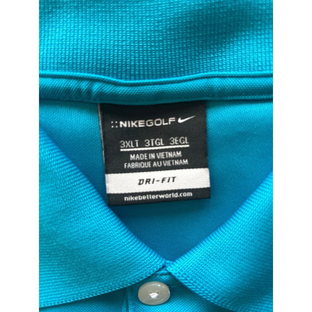 Men’s bright blue Nike golf polo size 3 XLT dry fit - Picture 3 of 9